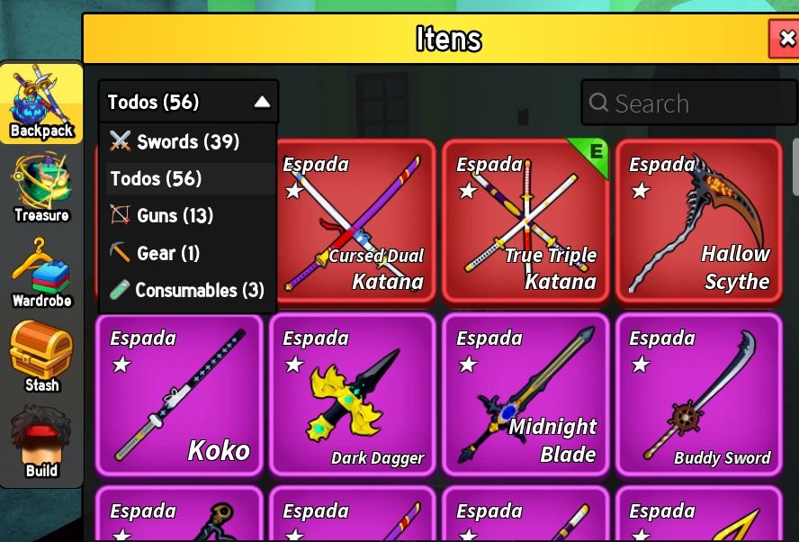 Conta de blox fruits, todas v4 full dragon, rumble portal perm e vários intens.