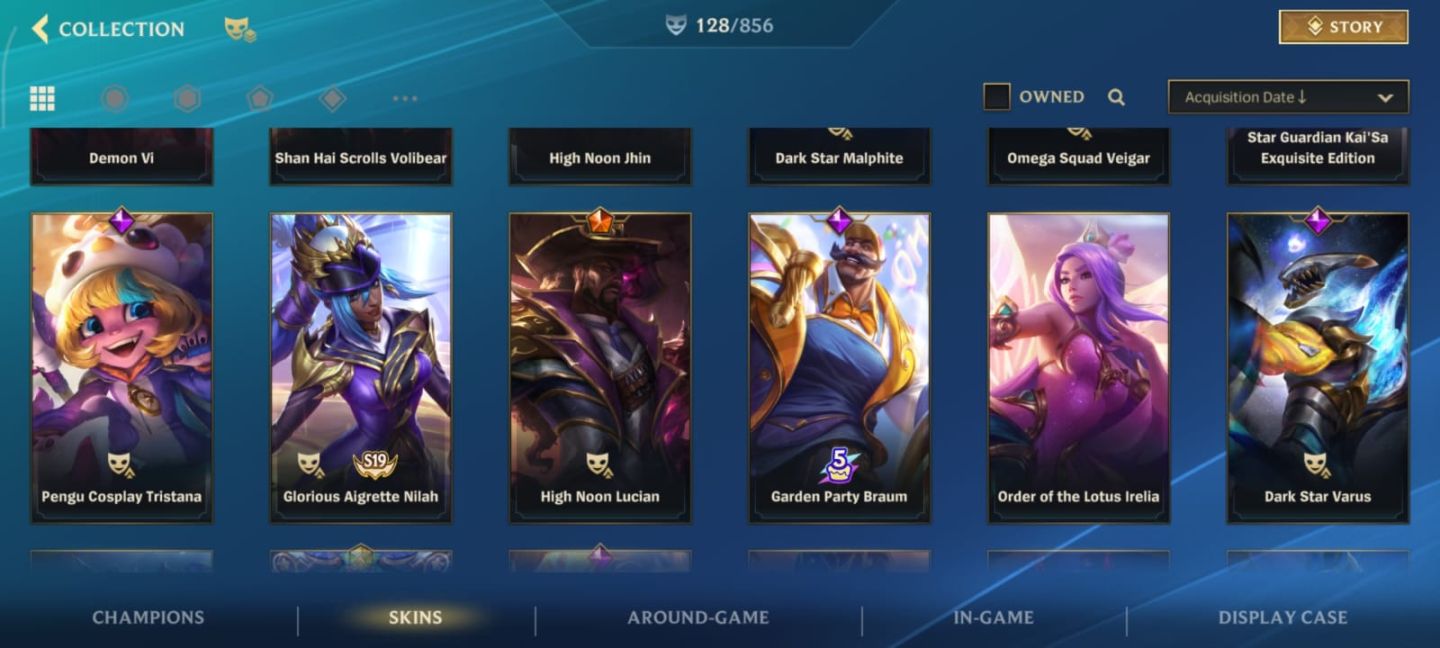 Conta Wild Rift 128 skin