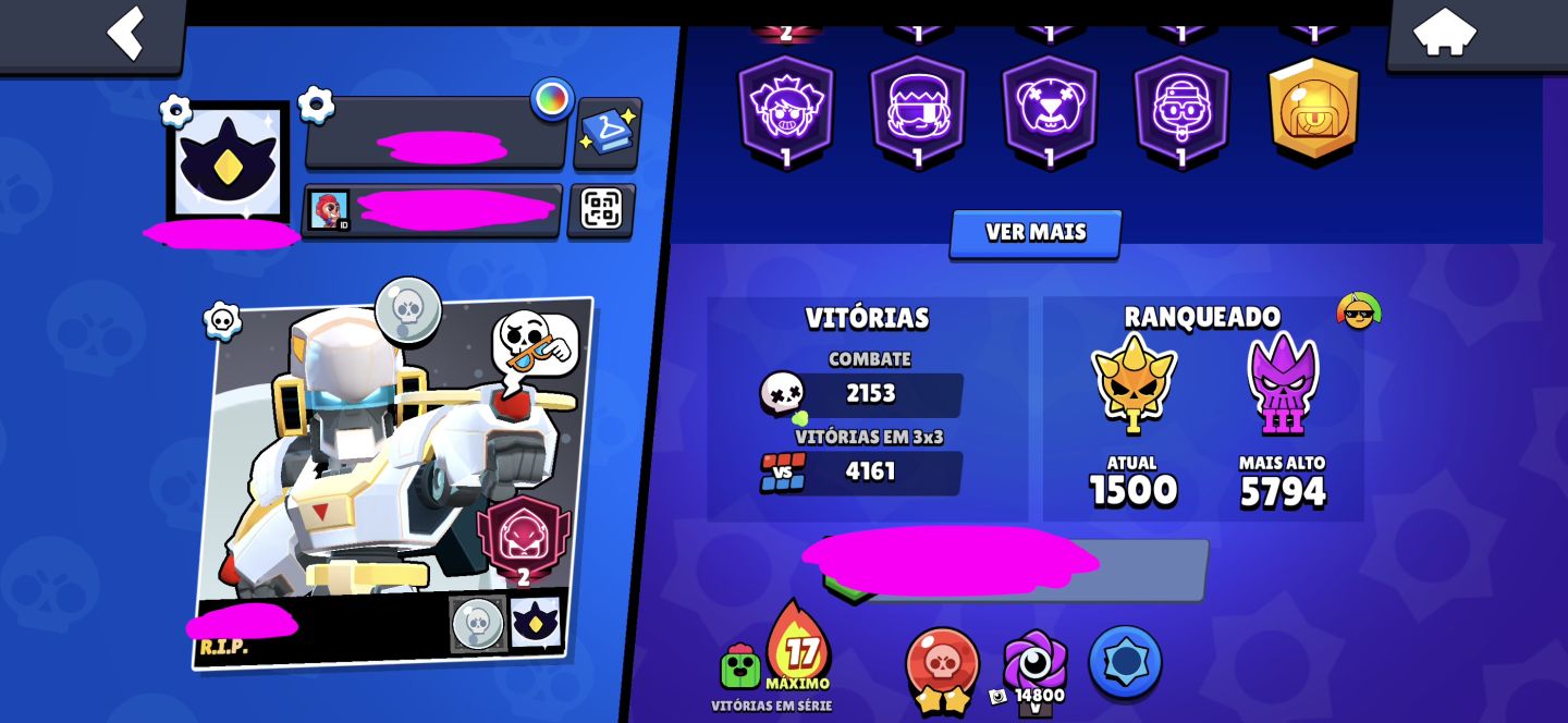 Conta de brawl stars com todos os brawlers, ideal pra iniciante!!