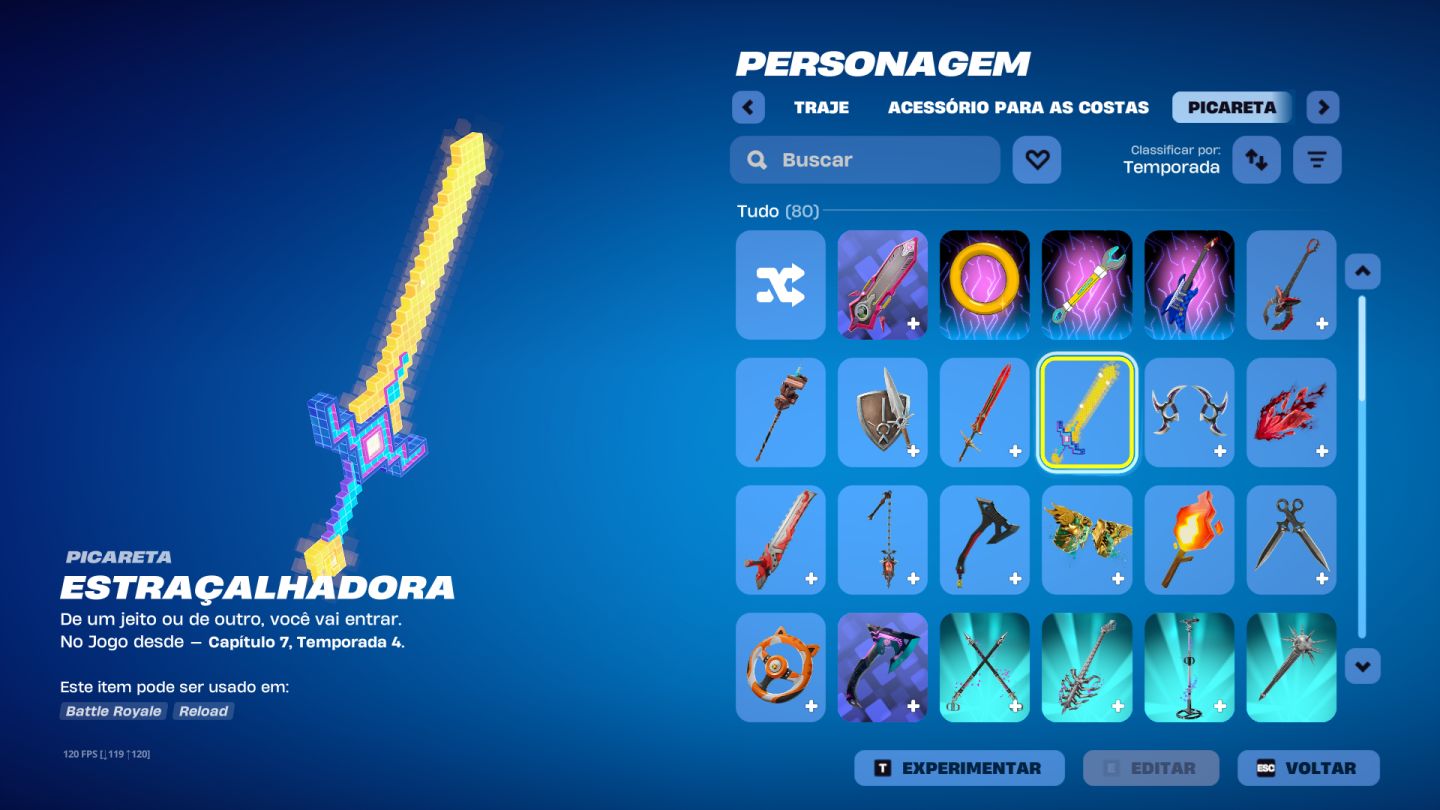 Conta Fortnite com Transcendental e outra skins da Temporada X e mais temporadas