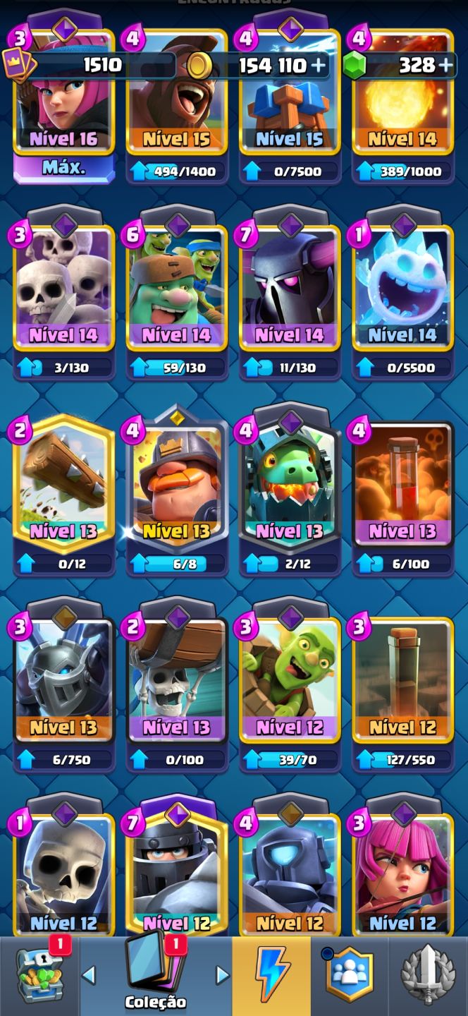 Conta de clash bem montada