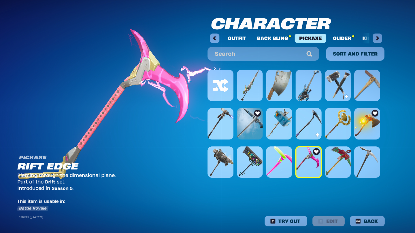 Conta Fornite Calamidade e Zenith