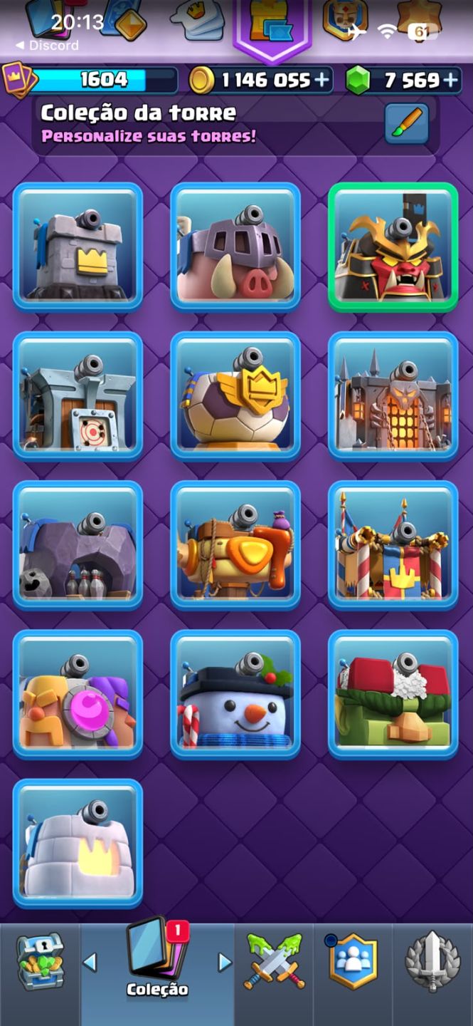 CLASH ROYALE | TORRE 16 | 12 CARTAS LVL 16 | 13.141 TROFÉUS | 7.559 GEMAS