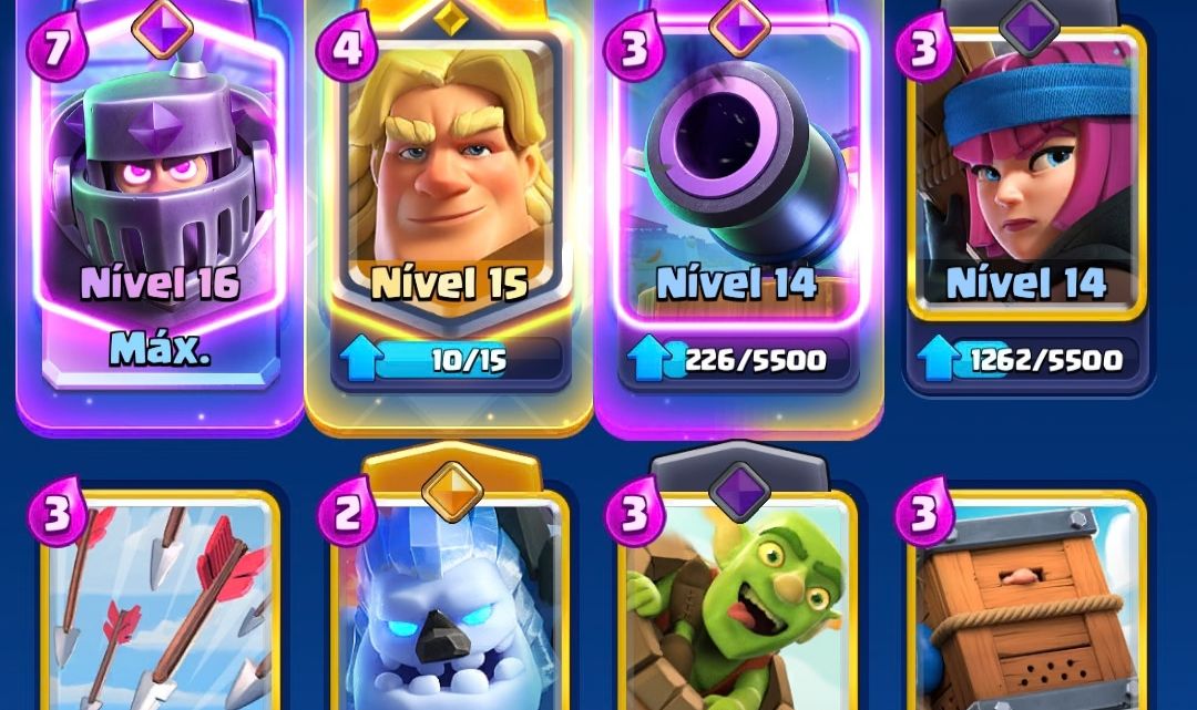 CONTA CLASH ROYALE - TROFÉUS 10.700