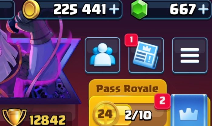 13K de troféu com deck gigante real upado e deck de porcos upado