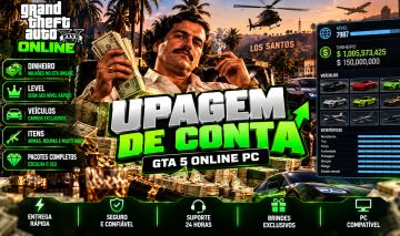 [UPAGEM] GTA 5 ONLINE PC | DINHEIRO + LEVEL + BRINDES | ENTREGA RÁPIDA