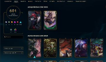 Conta lol com varias skin cara e bom mmr