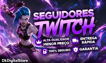 [MAIS BARATO] SEGUIDORES NA TWITCH + CLIP VIEWS | GARANTIA