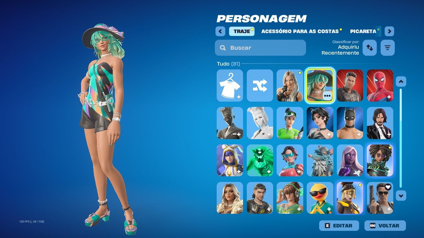 CONTA FORTNITE 100+ SKINS
