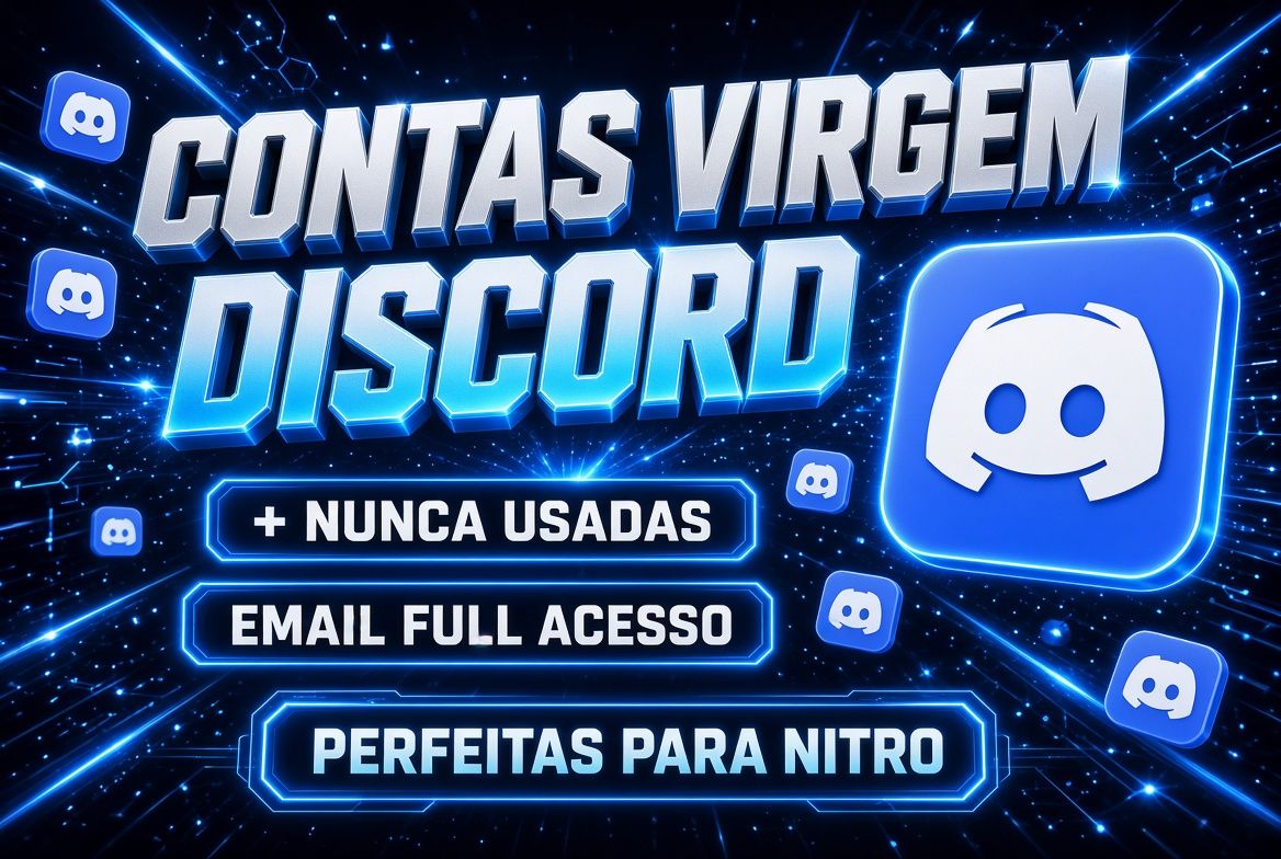 DISCORD CONTAS VIRGEM 2 MESES DE CRIAÇÃO!!! ( MAIS BARATO!!! )
