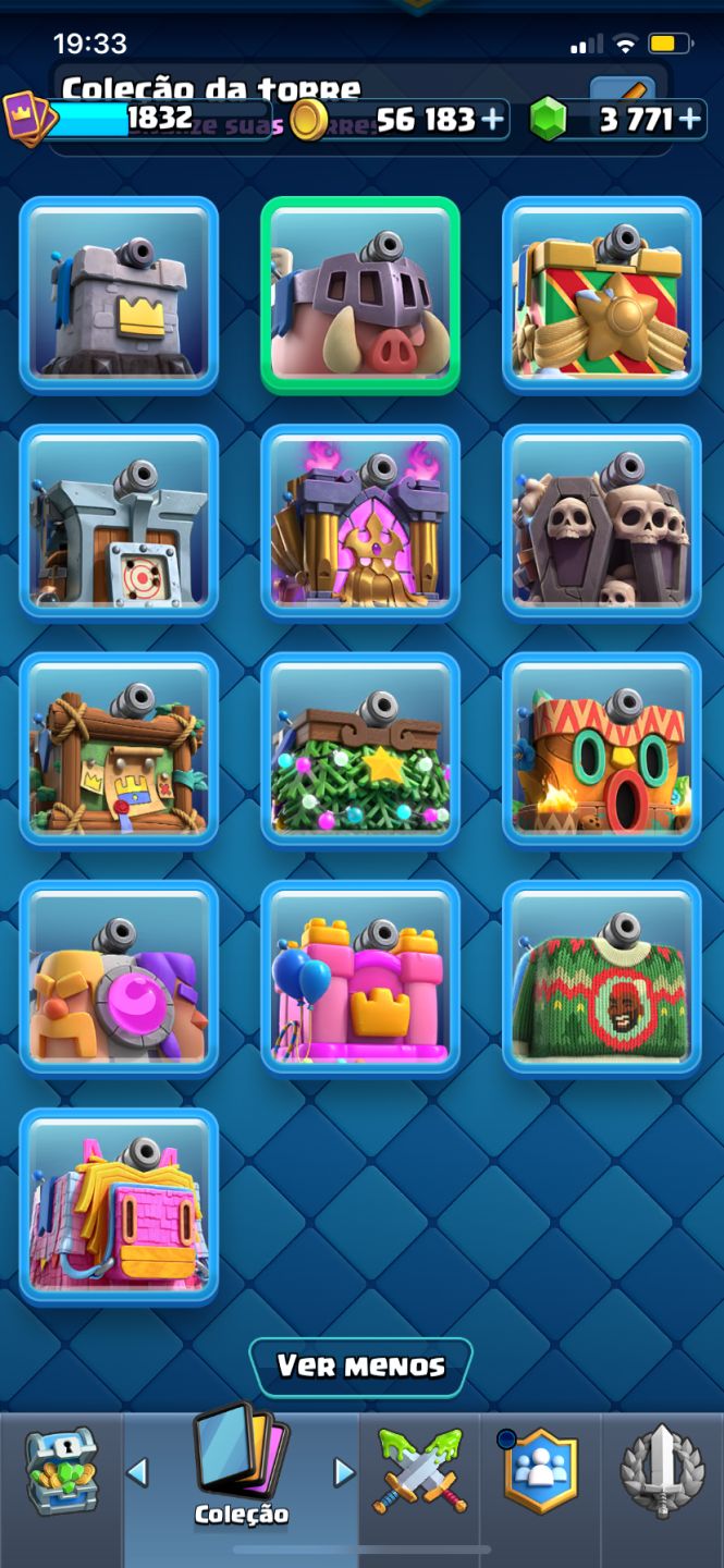 CONTA CLASH ROYALE NÍVEL 16, 3770 gemas