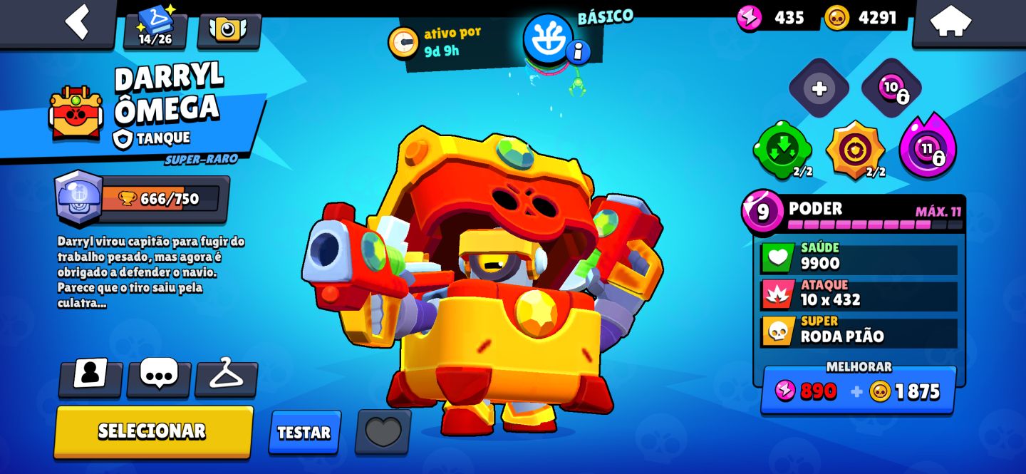 CONTA DE BRAWL STARS(57441 troféus, 17535 blings e 39 gemas)