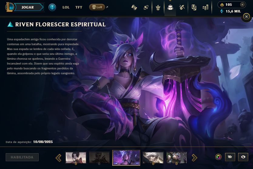 Conta de League of legends Com skins lendárias