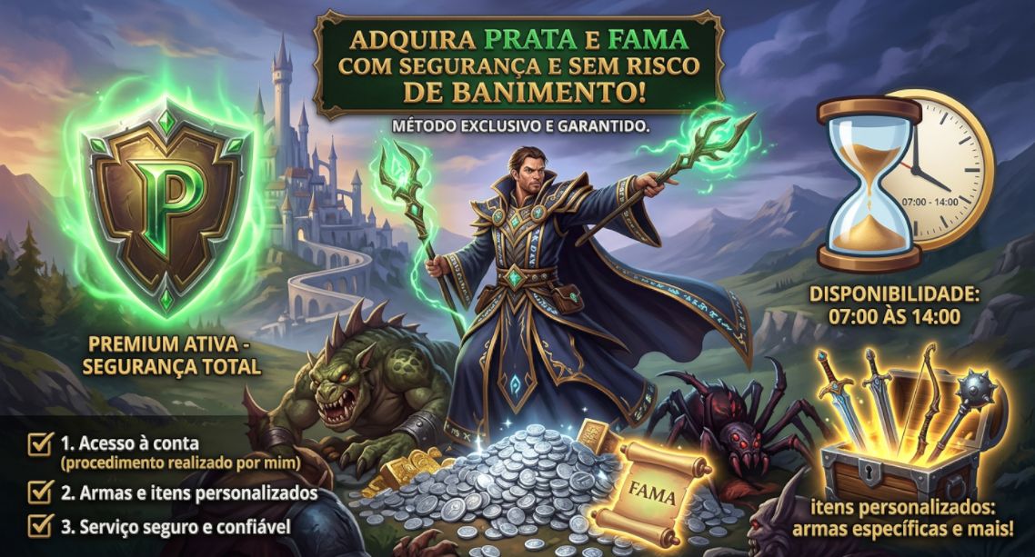 Albion Online - Prata safe, Premium e Fama services (NA SOMENTE)