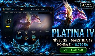 [ENTREGA AUTOMÁTICA] PLATINA (1/0 MD5) | MMR ALTO | 8K EA | FULL ACESSO
