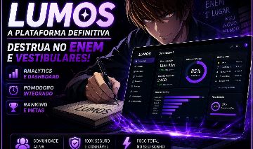 LUMOS - cronograma interativo web completo - Plano Mensal ENEM