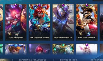 Conta skins raras, passes raros