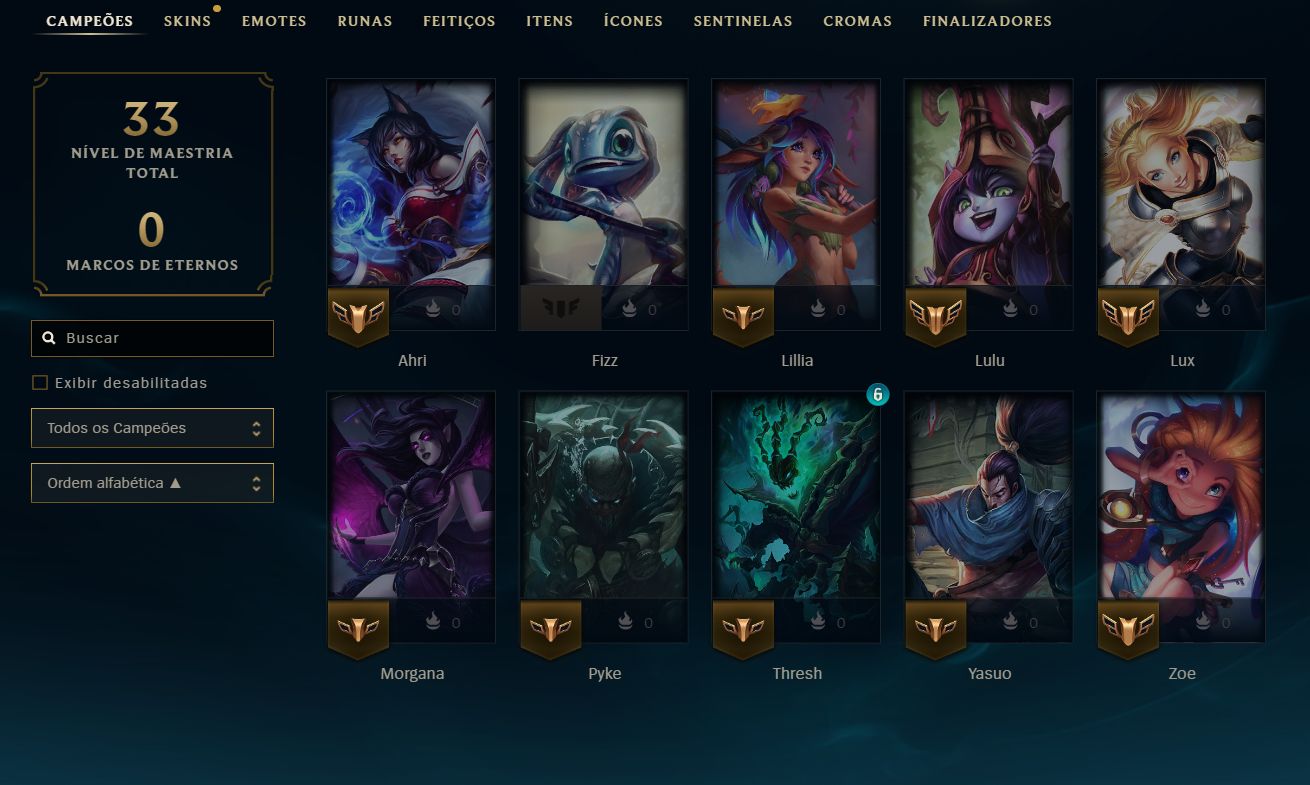 CONTA LEVEL 21 | 3 SKINS + ULTIMATE | 10 CAMPEÕES | 14K EA | FULL ACESSI