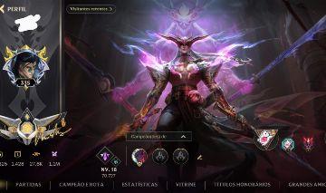 Conta ex top1 yone desafiante, 1800 games 60% wr com Skin aniquilador de demoni
