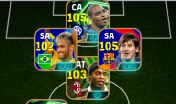 CONTA EFOOTBALL RARA! ADRIANO IMPERADOR + R10 PRIME + NEY E MESSI E+++!