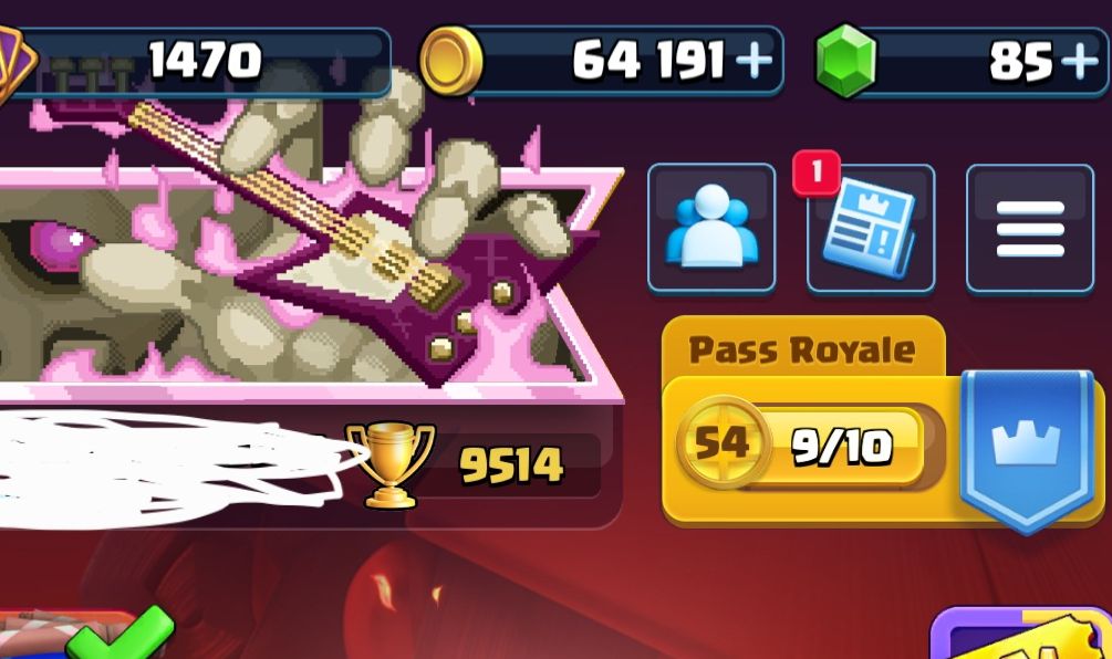 Conta de clash royale arena lendaria muito upada