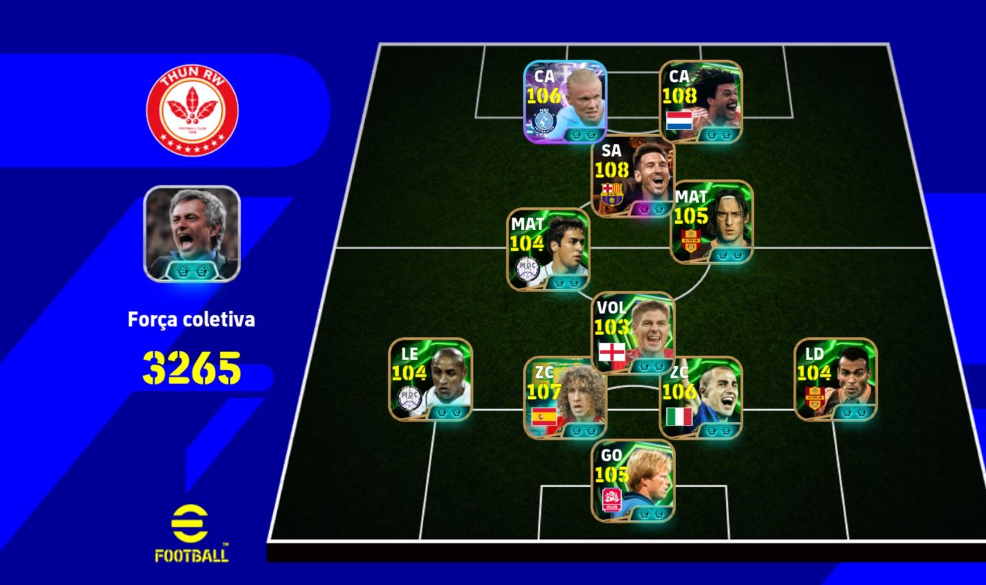 CONTA eFOOTBALL MOBILE À VENDA | TIME FORTE JOGADORES LENDÁRIOS