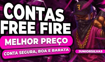CONTAS FREE FIRE ANTIGA COM 4 ARMAS EVOLUTIVA+ 5 PUNHO+770 PEITORAL+SOMBRA ROXA