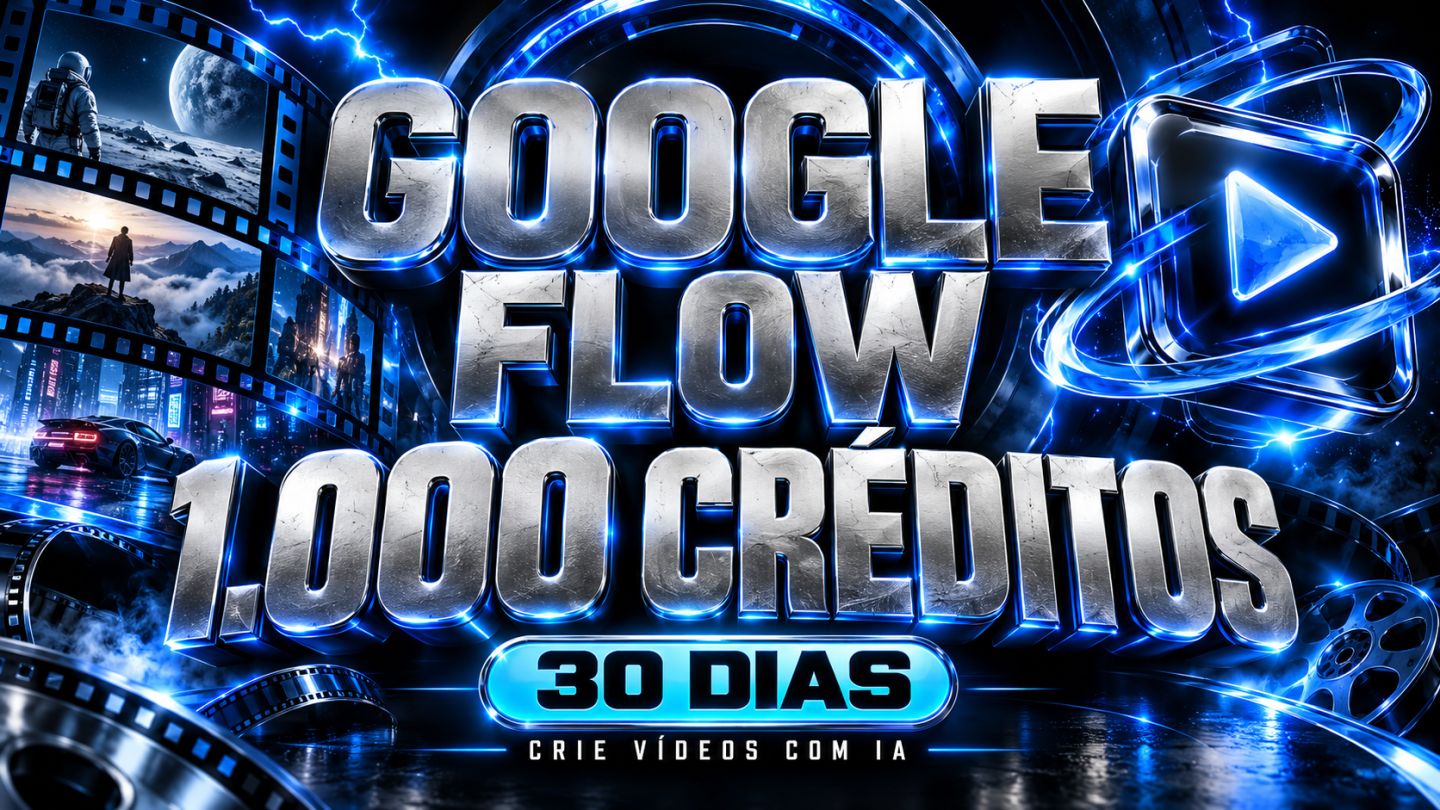 Google Flow | 1.000 Créditos | 30 Dias | Veo 3.1| Acesso Privado