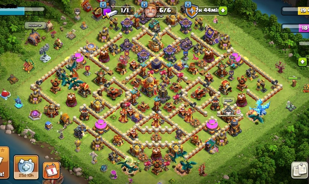 CONTA CV 16 FULL - CLASH OF CLANS (NADA PRA FAZER)