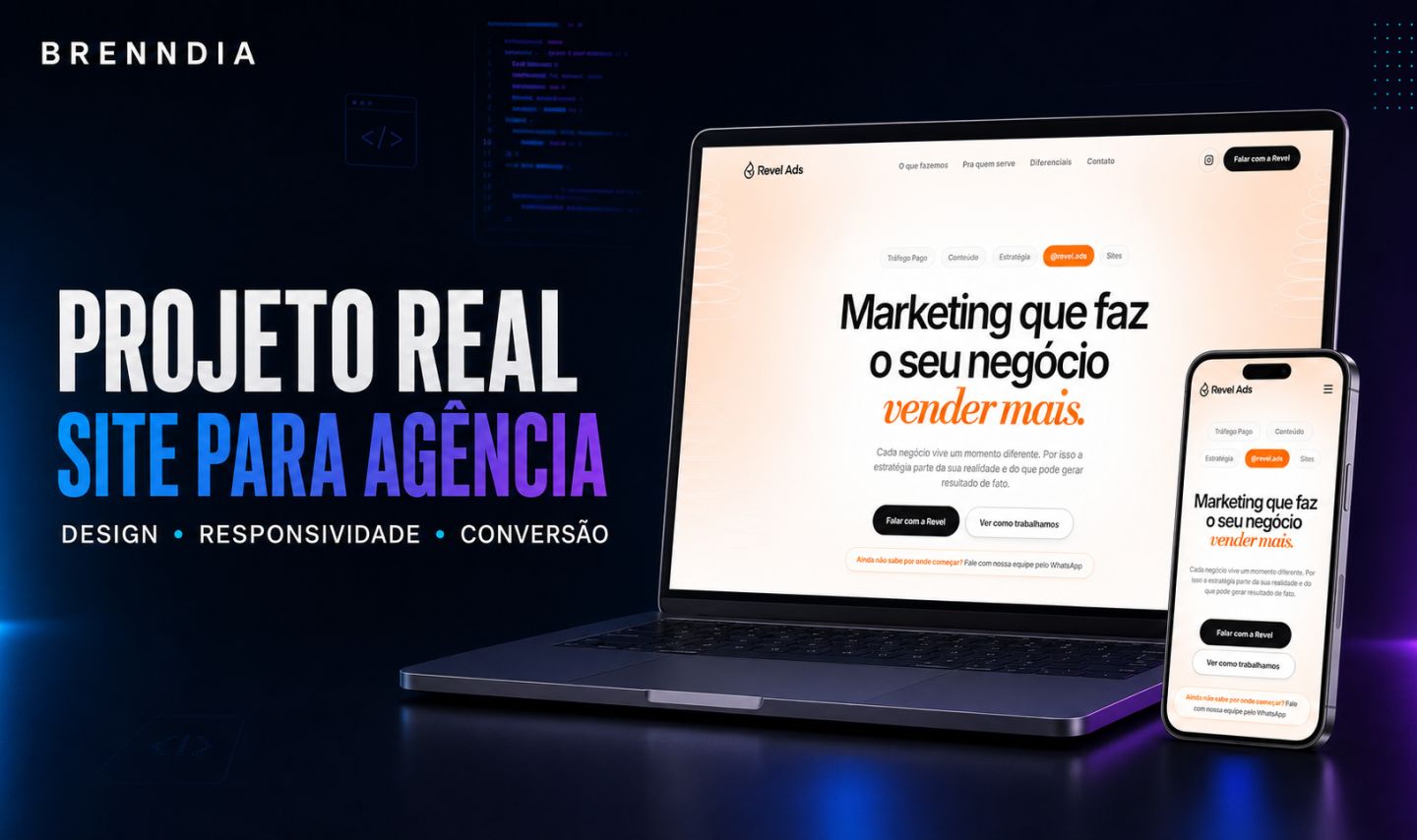 CRIAÇÃO DE SITES PROFISSIONAIS | LANDING PAGES E DESENVOLVIMENTO WEB