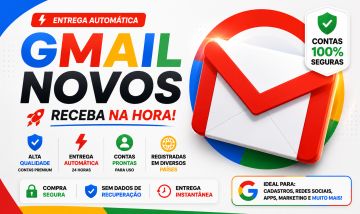 CONTAS GMAIL NOVAS (MENOR PREÇO)