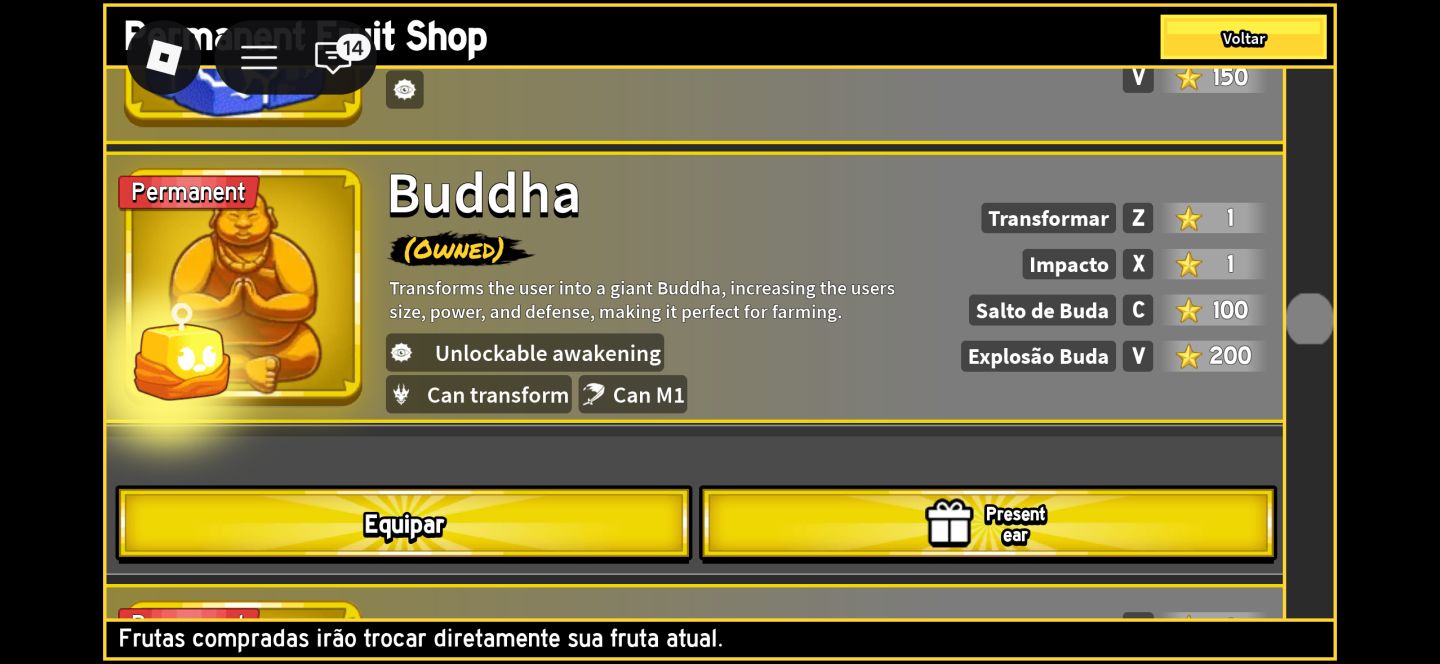 Conta do Roblox, Muitas skins, Muito boa no Blox fruits..