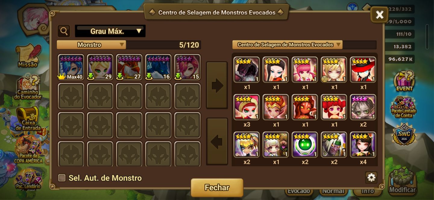 Conta Summoners War | 2 LD Nat 5 (Giselle + Shan) + Full Access