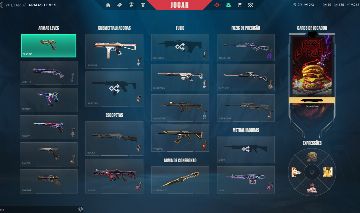 Conta valorant full acesso com vandal champions 2025 e butterfly e outras skins.