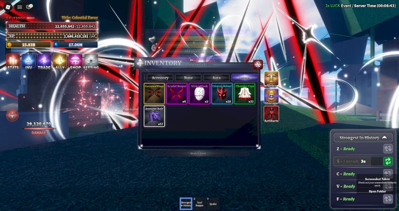 Sailor piece King+Gojo v2+Moon Slayer +Sukuna v2 +kitsune LV MAX Dmge 553%-700%