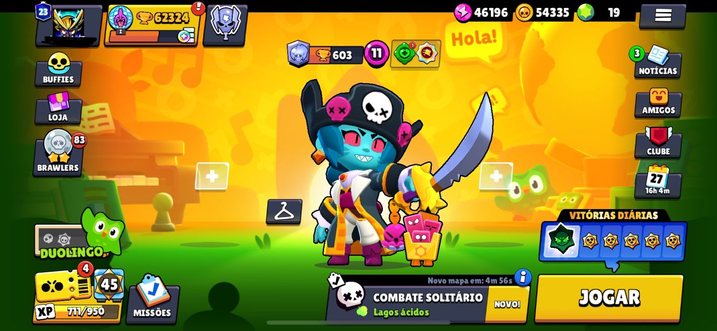 CONTA DE BRAWL COM MESTRE E TODOS OS BRAWLERS