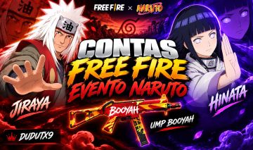 EXCLUSIVO CONTAS DE FREE FIRE COM SKINS DO NARUTO