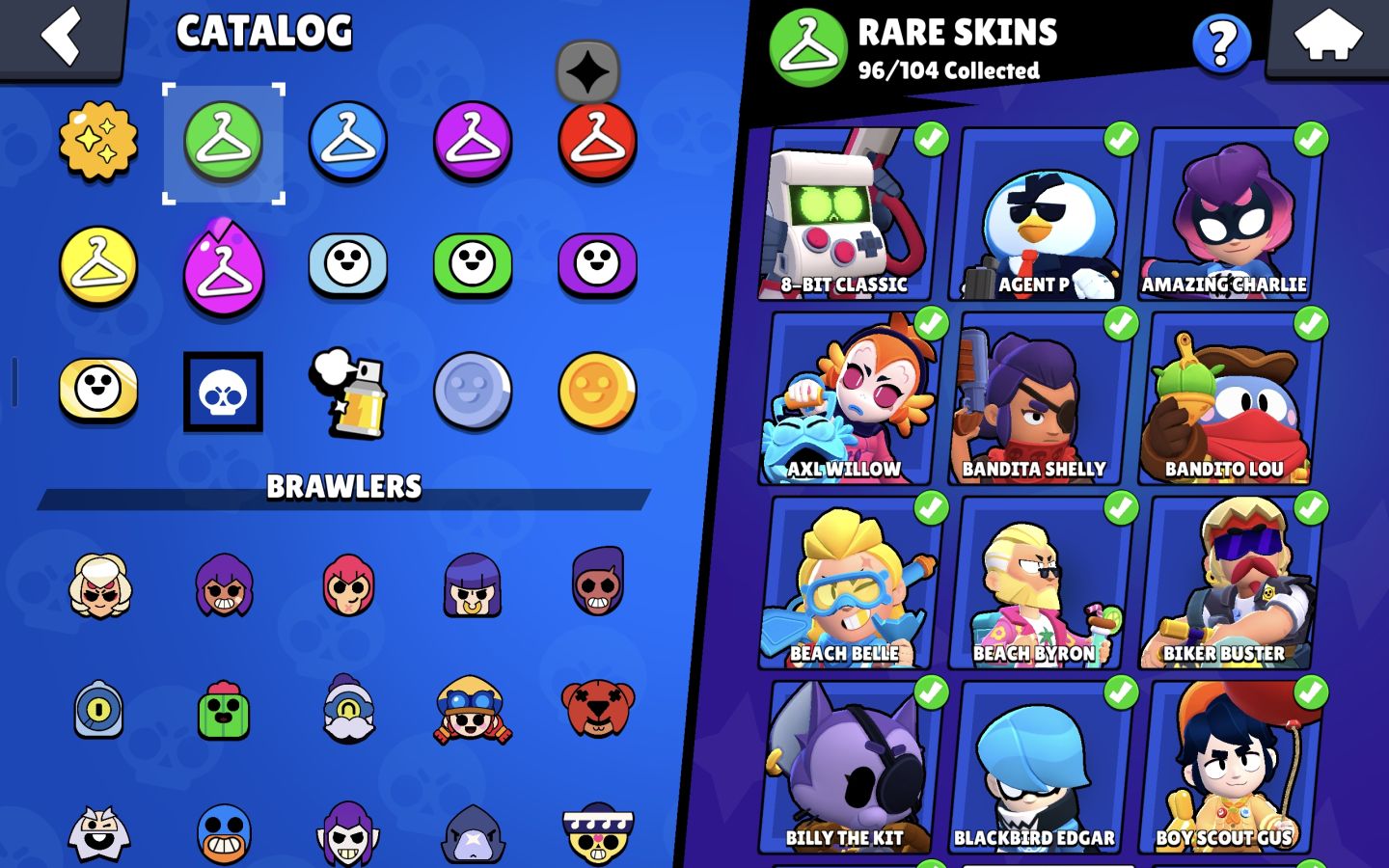 Conta Brawl stars | 89k troféus - 2019 - Skin Rei Frank vermelho + 625 skins