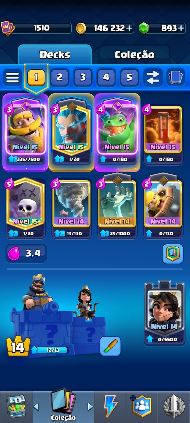 Conta de Clash Royale arena 25.