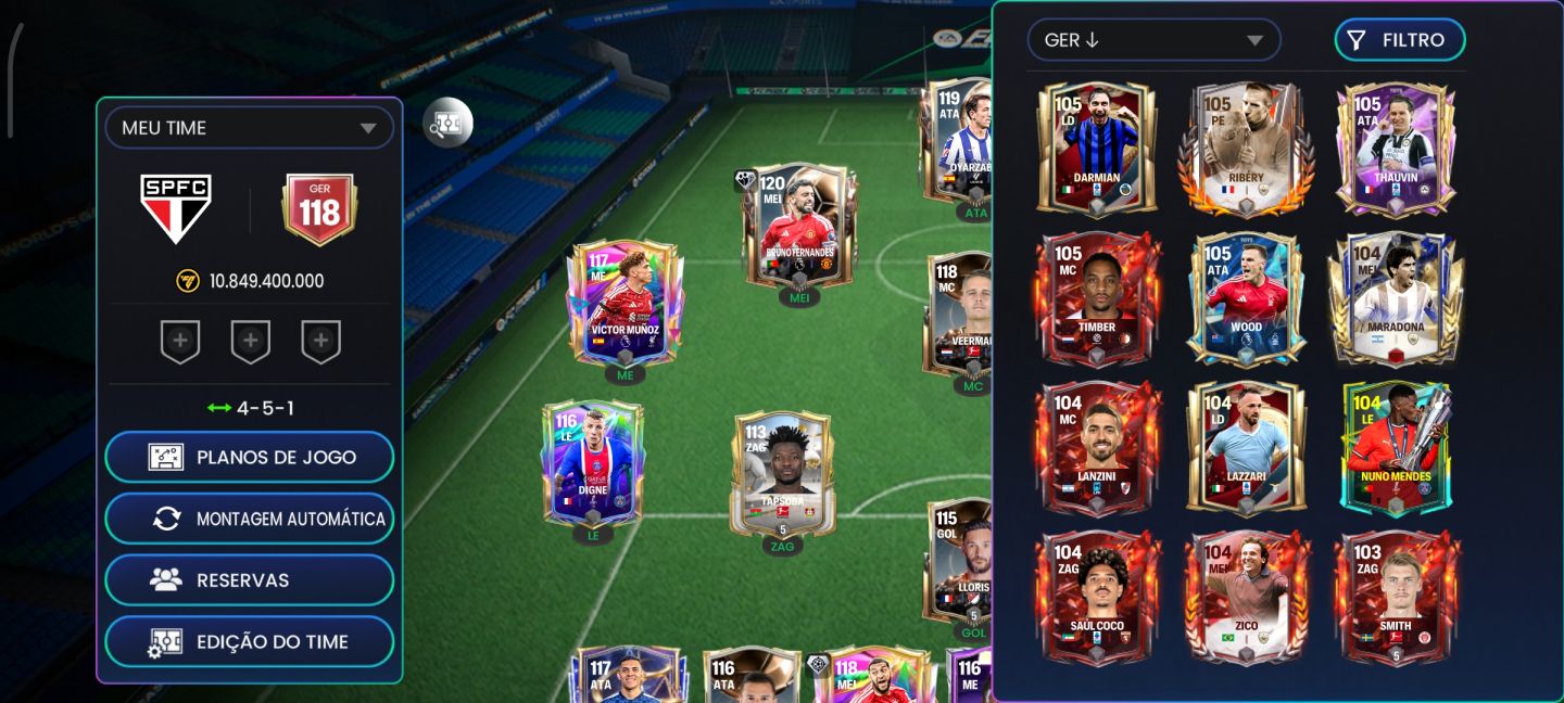 CONTA EA FC 26 ANTIGA COM MUITAS GEMAS