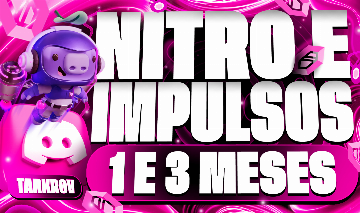 [90% DESCONTO] DISCORD NITRO E IMPULSO NO SEU SERVIDOR 1 MÊS/3 MESES BOOST