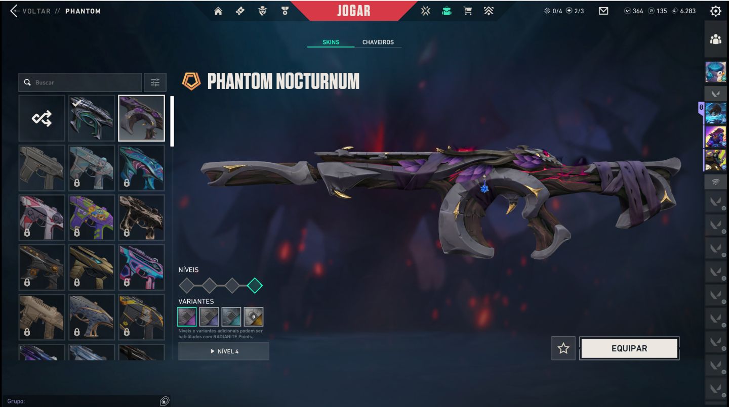 Conta Valorant com skins premium