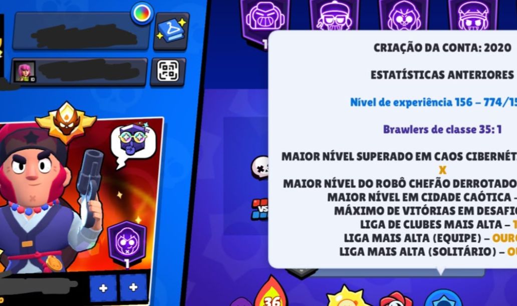 CONTA RARA! BRAWL STARS 84000+ PASSES ANTIGOS CRIADA DESDE DE 2020 TEM DE TUDO