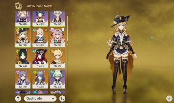 Conta genshin impact ar 55 com 7 personagens 5 estrelas