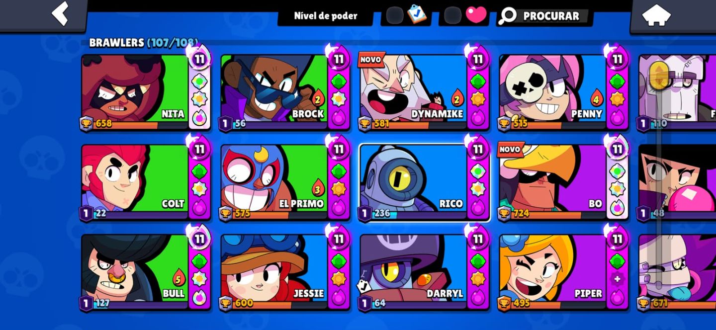 CONTA DE BRAWL STARS COMPLETINHA