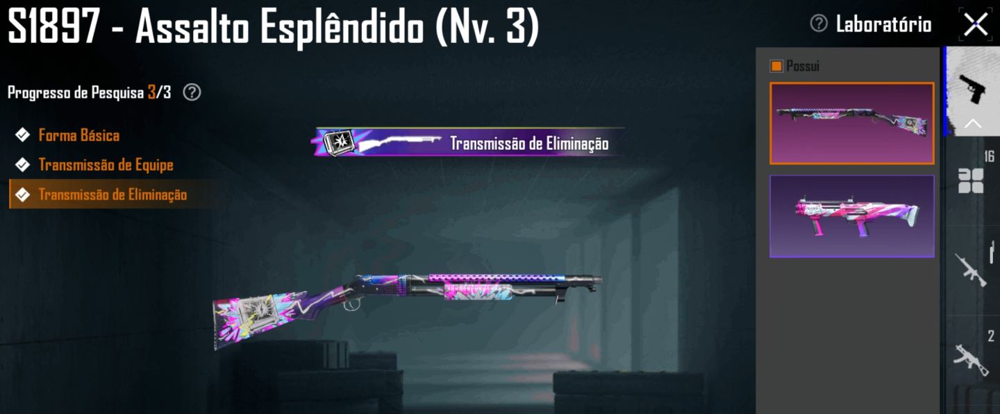Conta pubg mobile com m4 glacial e outras armas e skins