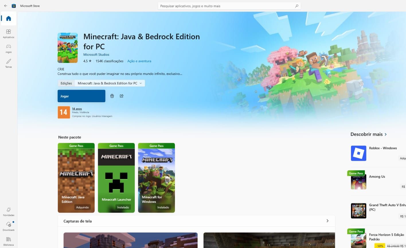Minecraft Java & Bedrock | Original Conta Microsoft