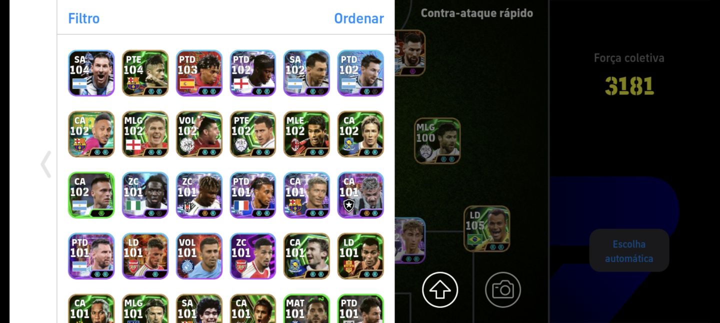 CONTA COM NEYMAR MSN + MESSI BIG TIME E ETC