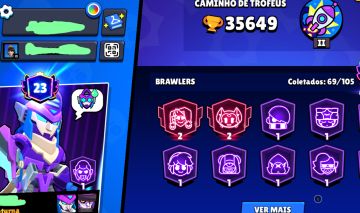 Conta Brawl Stars upada 35 K DE TROFEUS