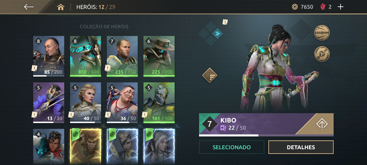 CONTA ANTIGA DE SHADOW FIGHT ARENA, COM LENDÁRIOS DO META